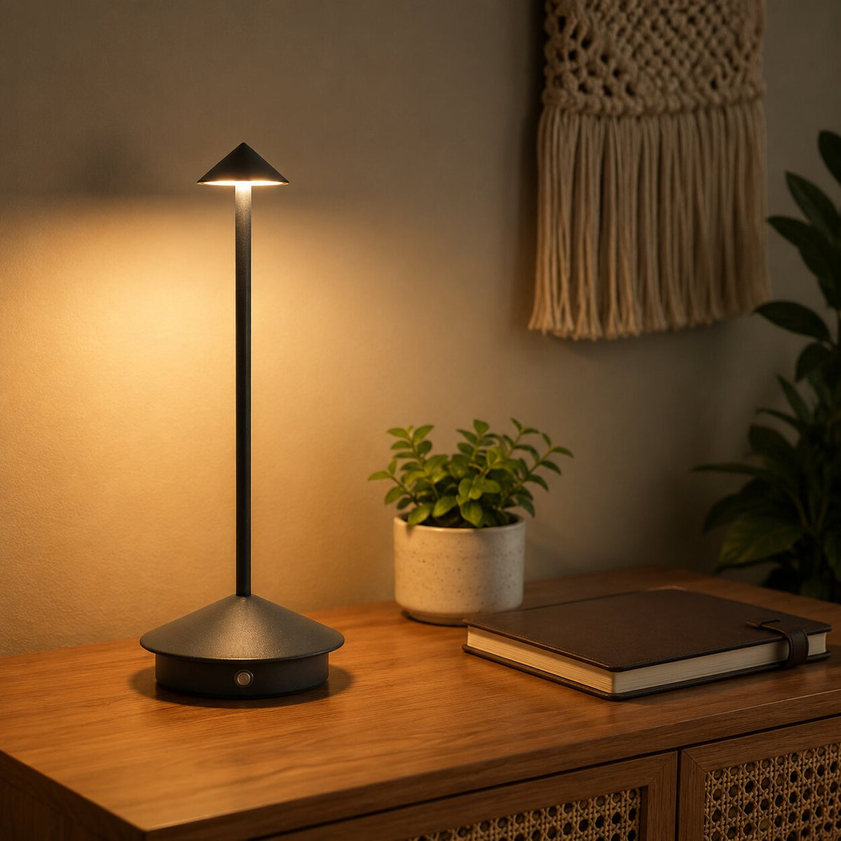 Aluminium Cone Table Lamp