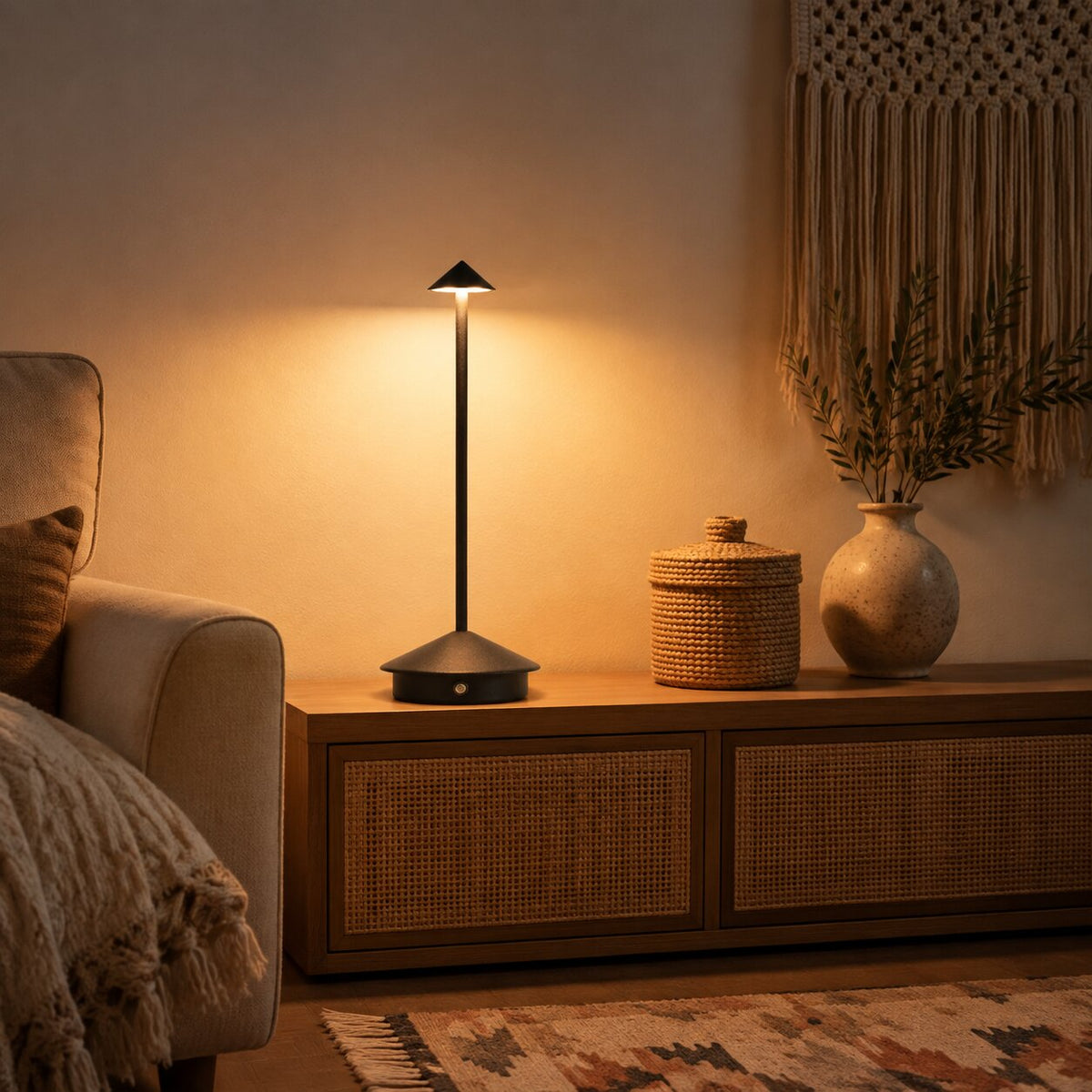 Aluminium Cone Table Lamp