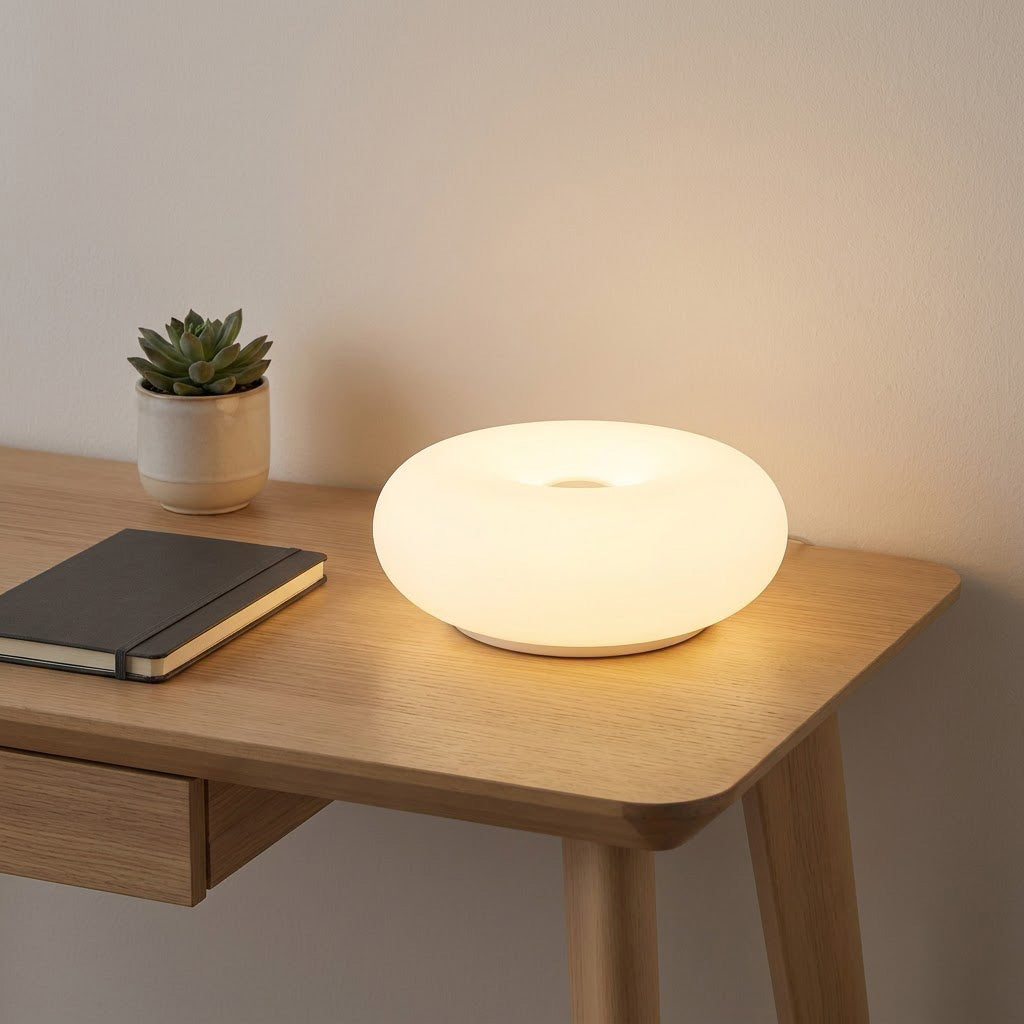 Bauhaus Disc Dome Shade Table Lamp