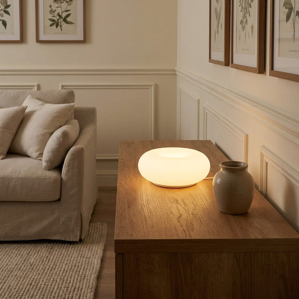 Bauhaus Disc Dome Shade Table Lamp