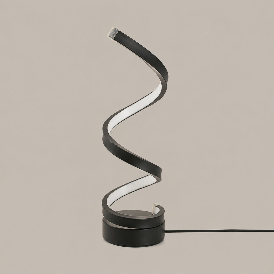 Iron and Silicone Spiral Table Lamp
