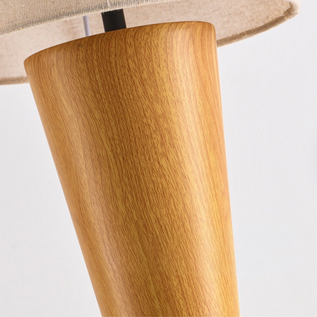 Japandi Cylinder Linen Floor Lamp