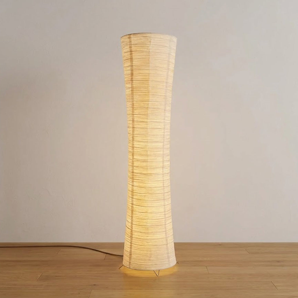 Japandi Cylinder Paper Floor Lamp