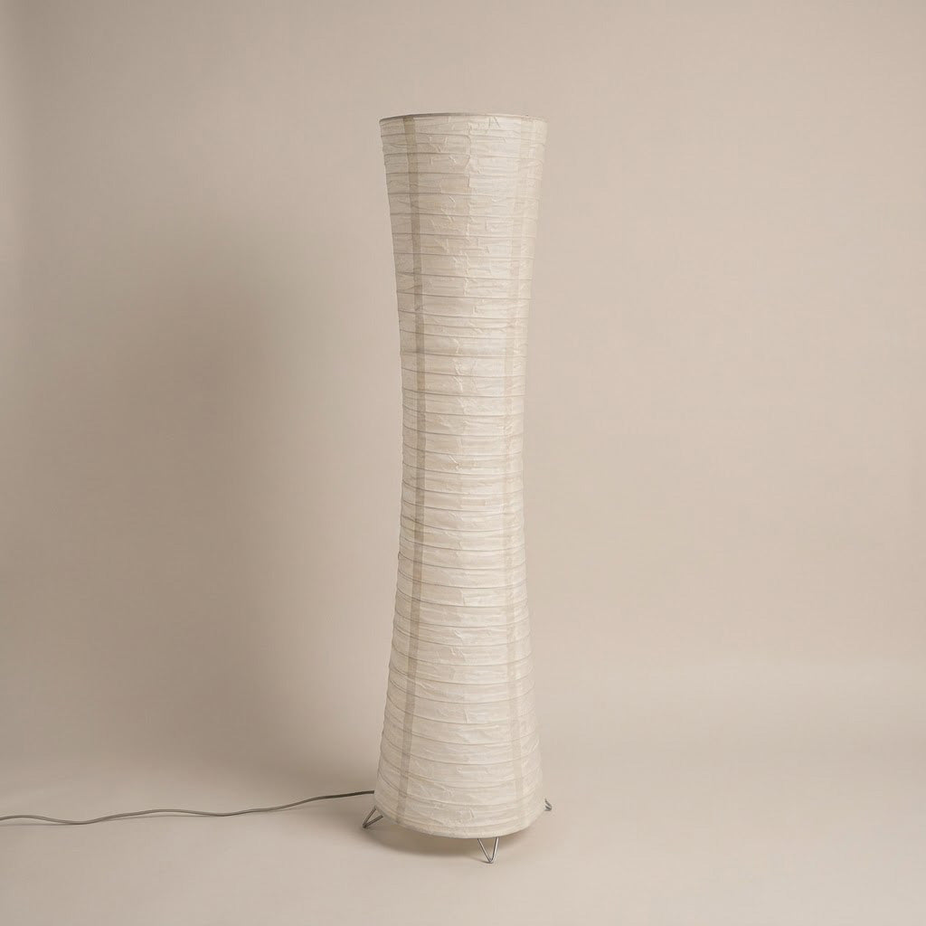 Japandi Cylinder Paper Floor Lamp