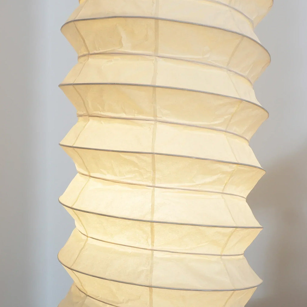 Japandi Cylinder Washi Floor Lamp