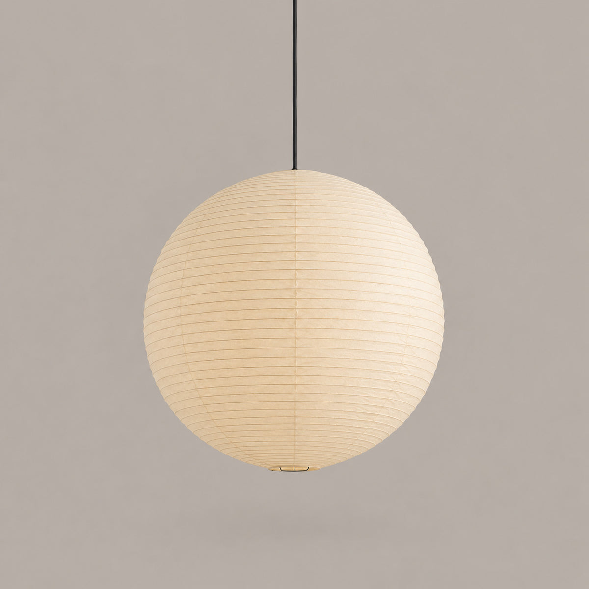 Japandi Paper Globe 1-Light Pendant Light