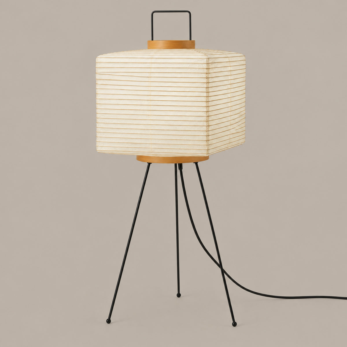 Japandi Square Washi Floor Lamp