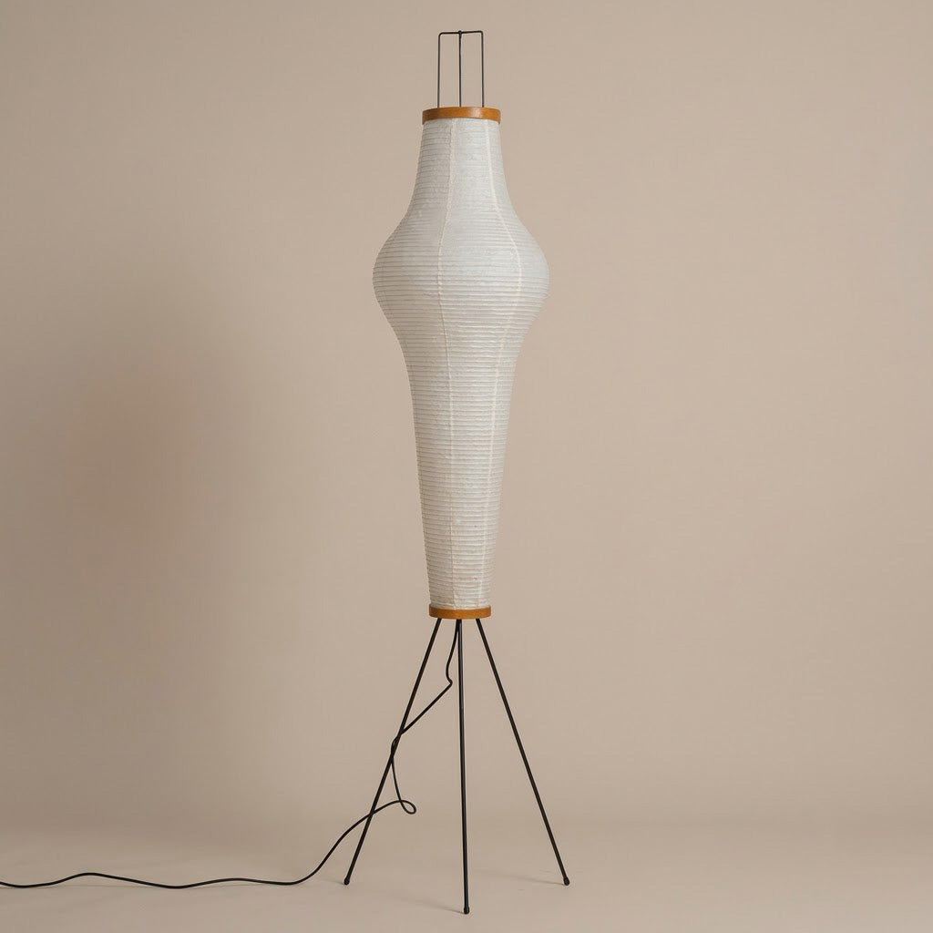 Wabi-Sabi Tripod Lantern Washi Paper Floor Lamp