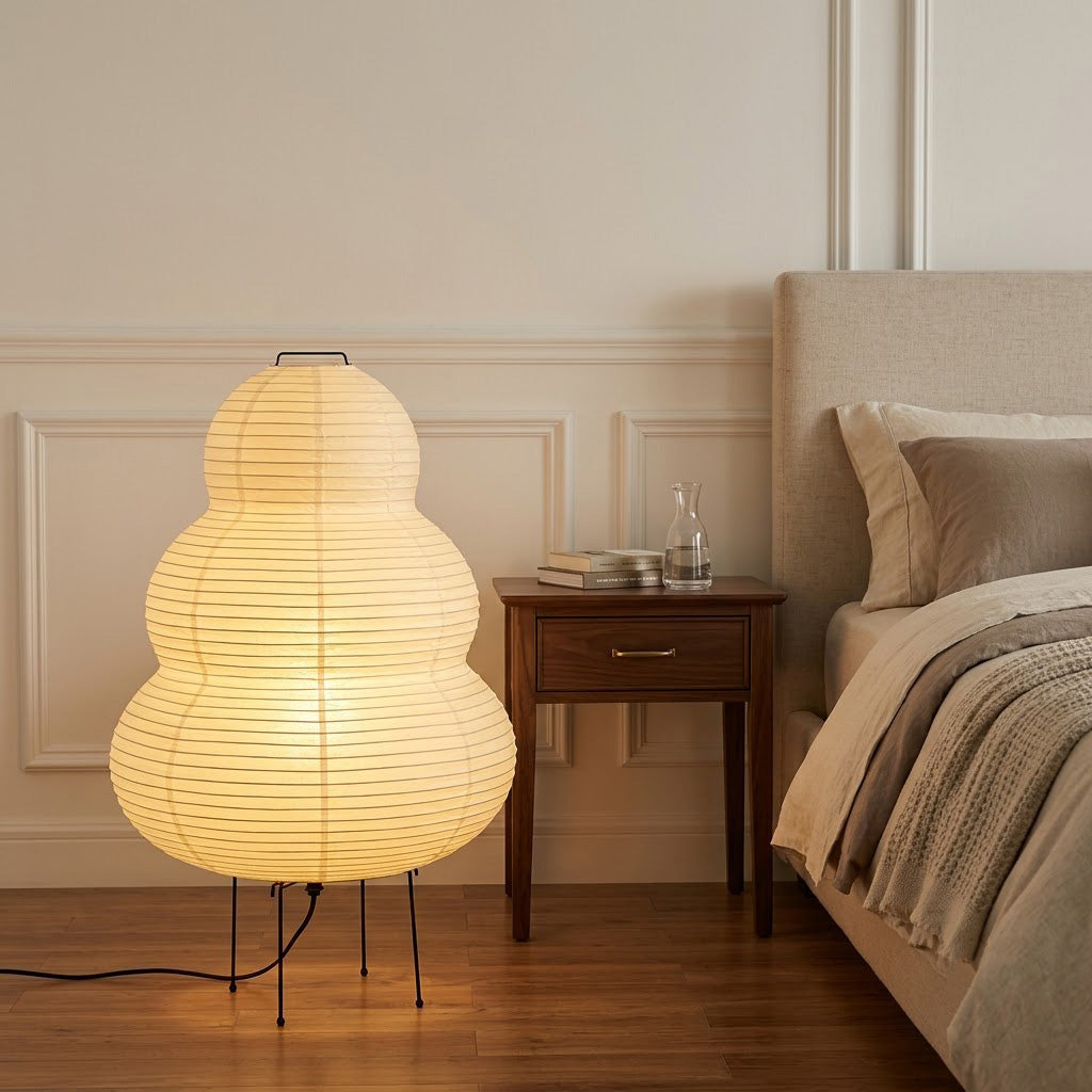 Japandi Washi Paper Floor Lamp