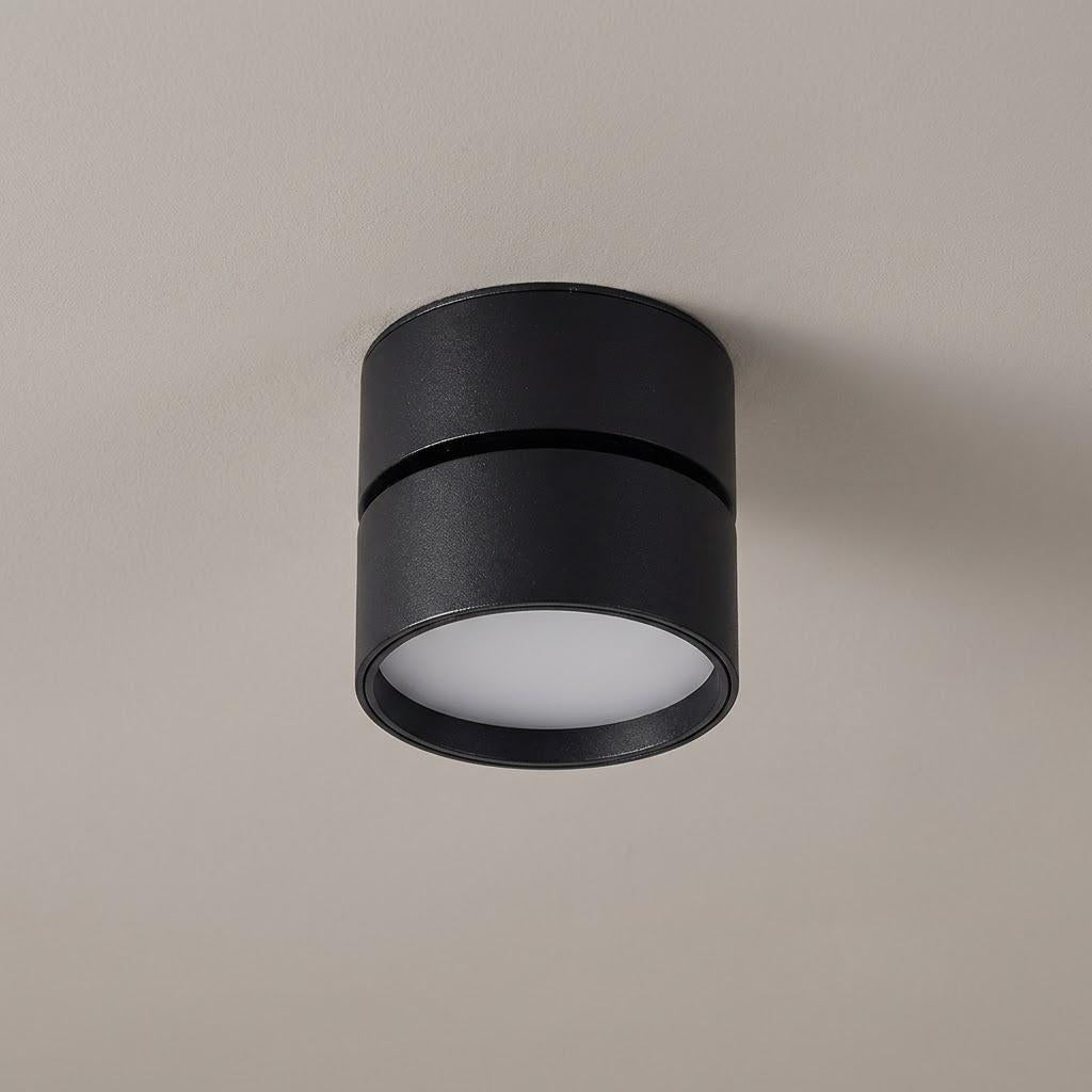 Minimalist Adjustable 4-Inch Cylinder Flush Mount Light