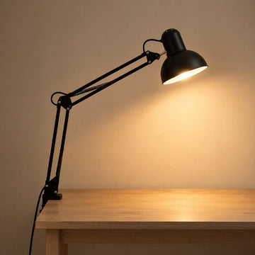 Minimalist Adjustable Metal Clip-On Table Lamp