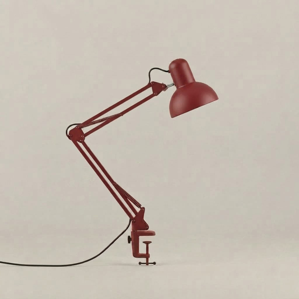 Minimalist Adjustable Metal Clip-On Table Lamp