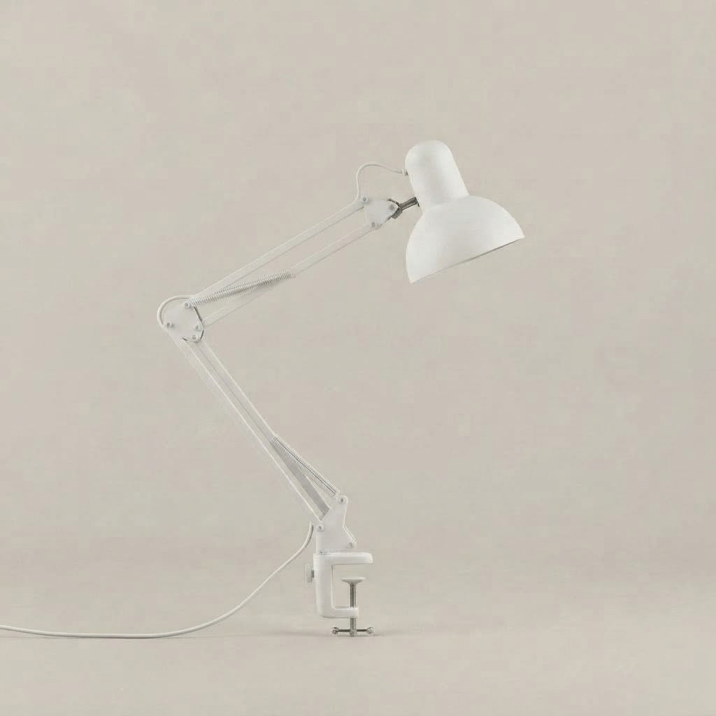 Minimalist Adjustable Metal Clip-On Table Lamp