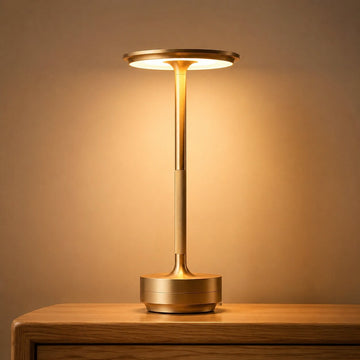 Minimalist Cordless Aluminium Cone Table Lamp