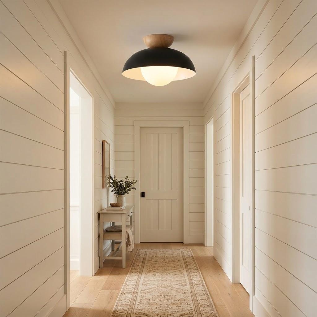 Minimalist Glass Dome Flush Mount Ceiling Light