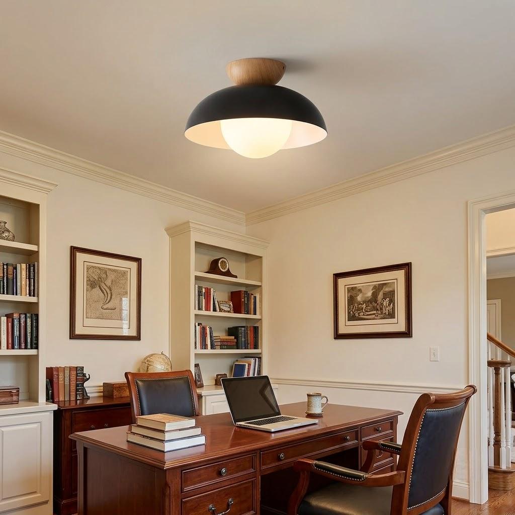 Minimalist Glass Dome Flush Mount Ceiling Light