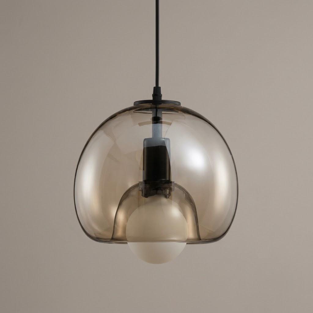 Minimalist Glass Globe 1-Light Pendant Light