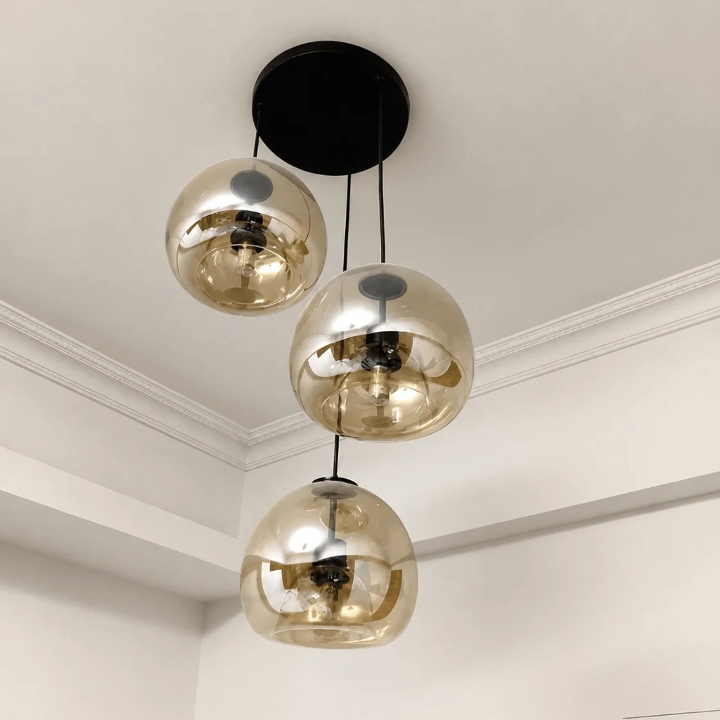 Minimalist Glass Globe 1-Light Pendant Light