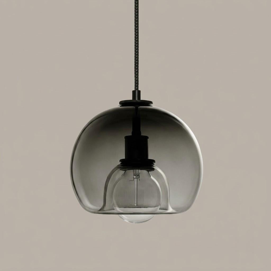 Minimalist Glass Globe 1-Light Pendant Light