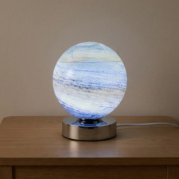 Minimalist Glass Orb Shade Table Lamp
