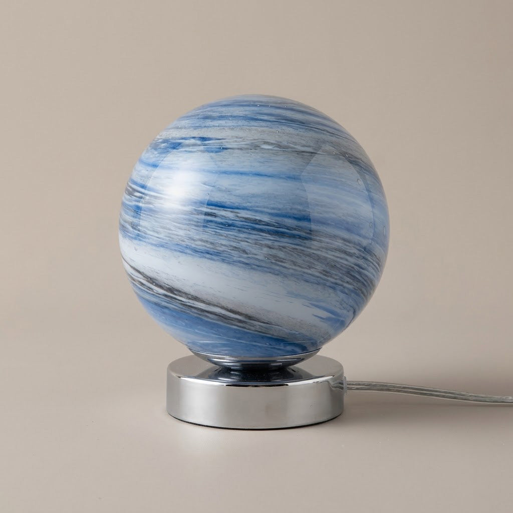Minimalist Glass Orb Shade Table Lamp