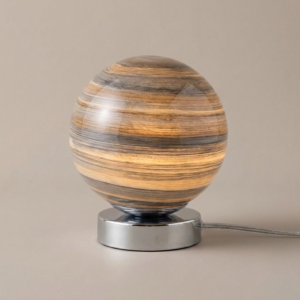 Minimalist Glass Orb Shade Table Lamp