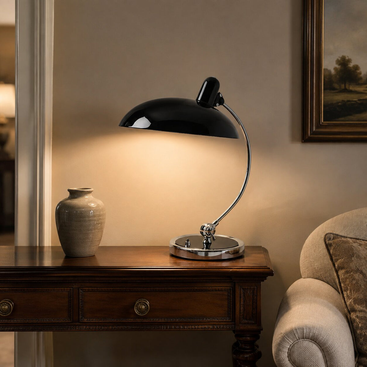 Minimalist Metal Dome Table Lamp