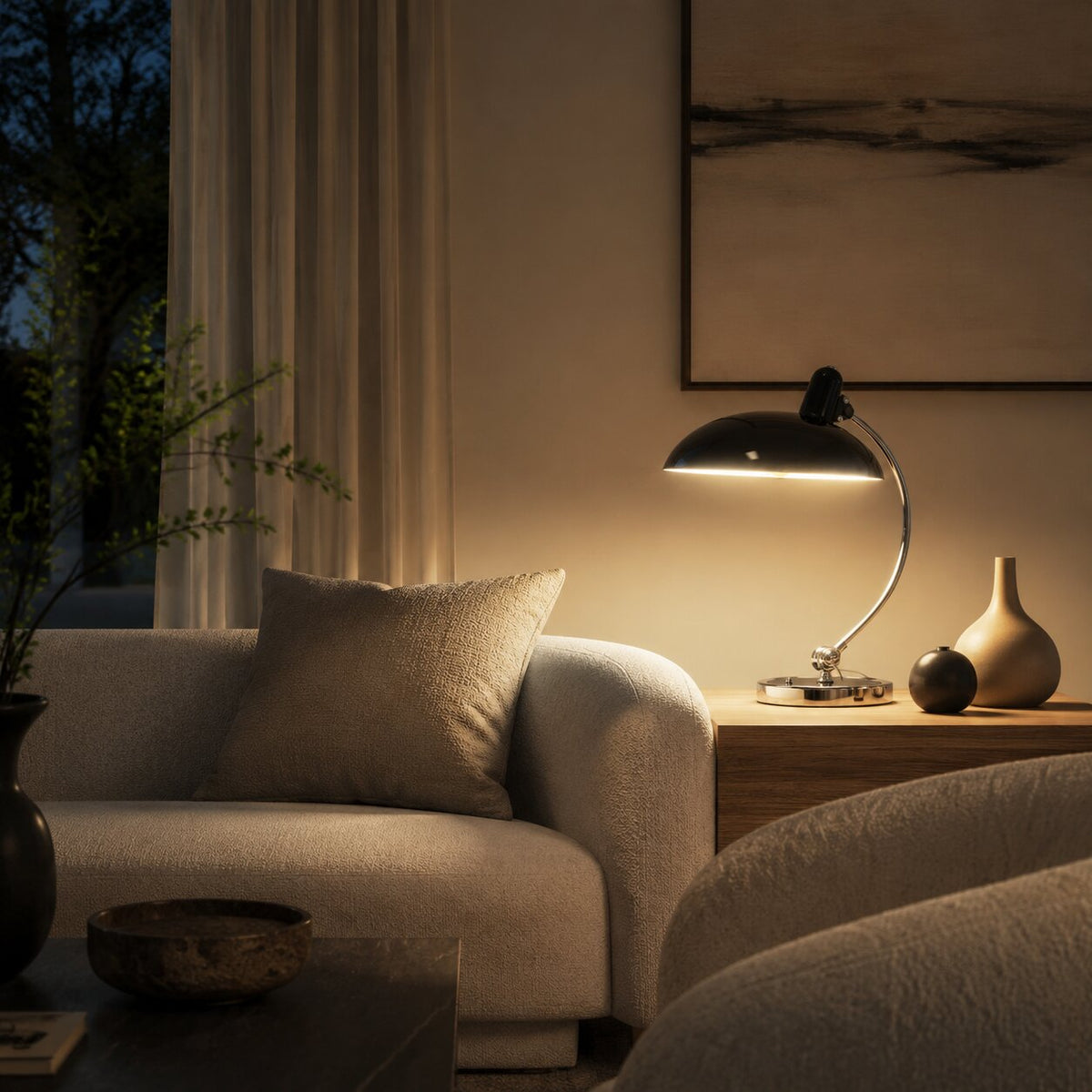 Minimalist Metal Dome Table Lamp
