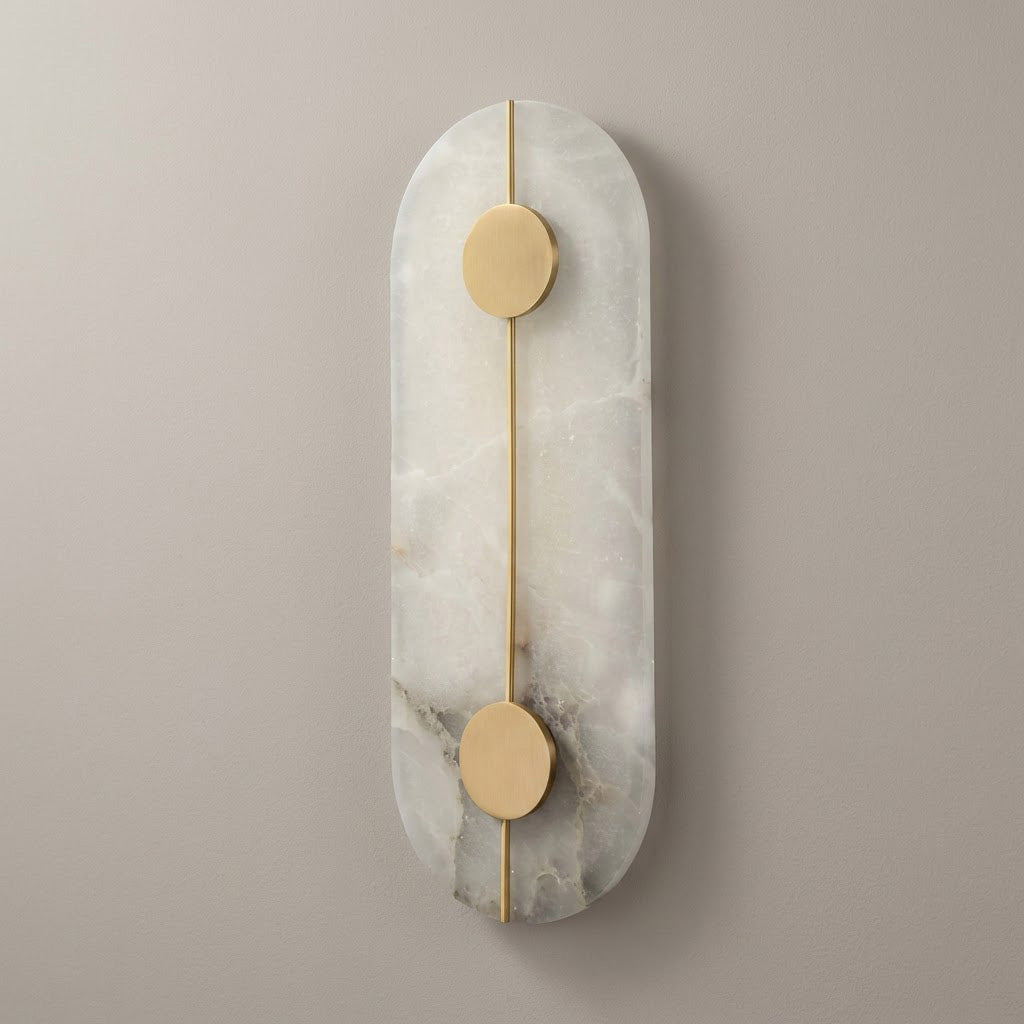 Minimalist Solid Marble Wall Sconce