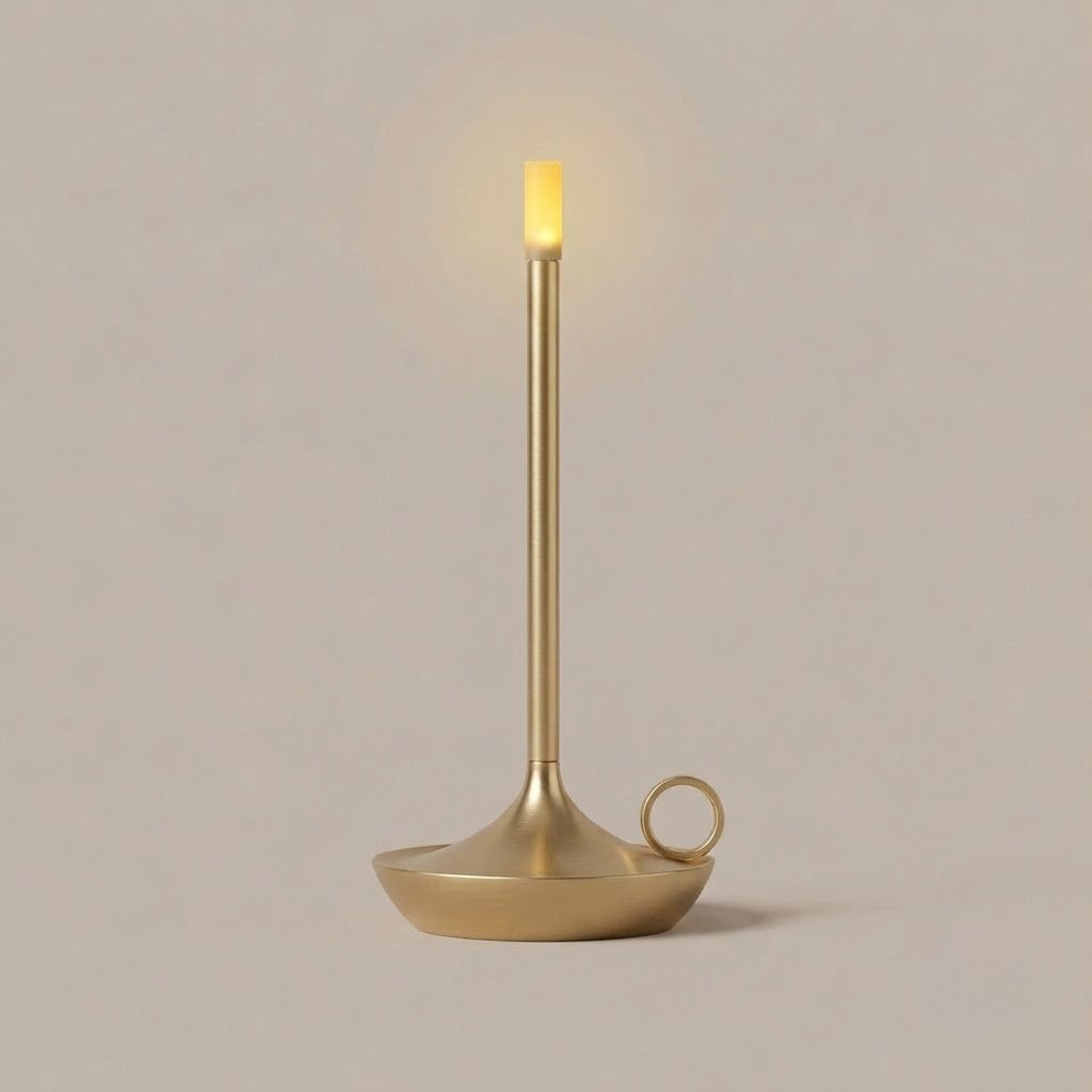 Minimalist Aluminium Cylinder Table Lamp