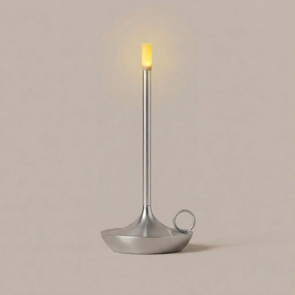 Minimalist Aluminium Cylinder Table Lamp