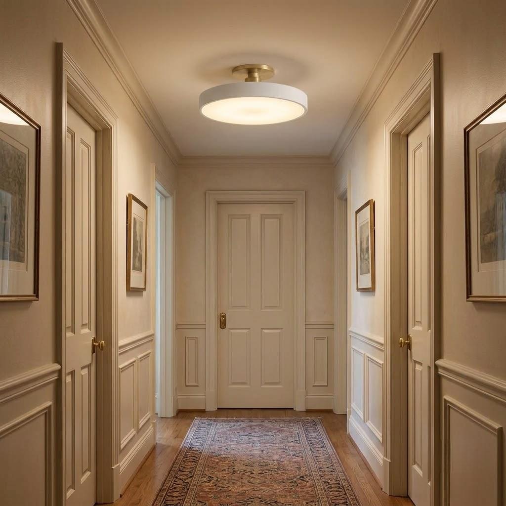 Modern Acrylic Round Flush Mount Ceiling Light