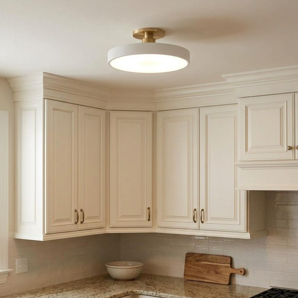 Modern Acrylic Round Flush Mount Ceiling Light