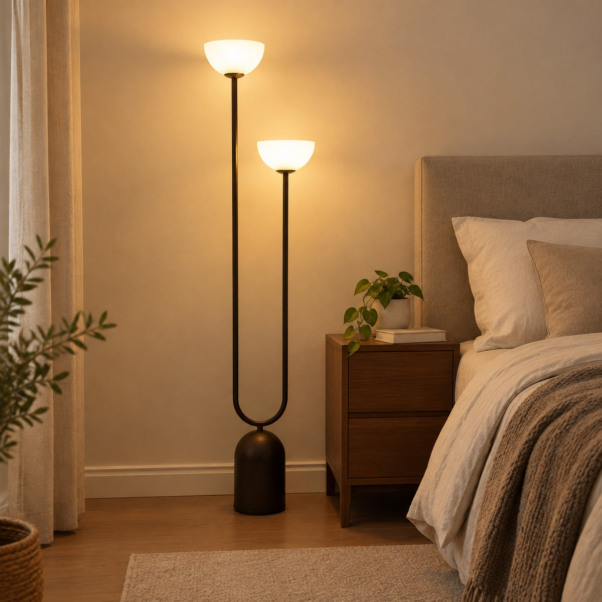 Modern Arc Dome Metal Floor Lamp