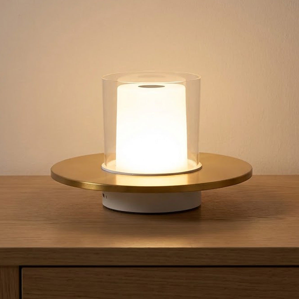 Modern Metal Acrylic Rechargeable Table Lamp