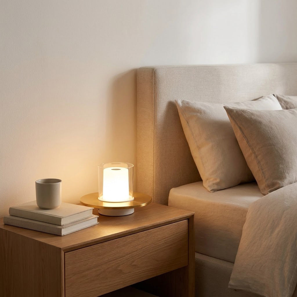 Modern Metal Acrylic Rechargeable Table Lamp