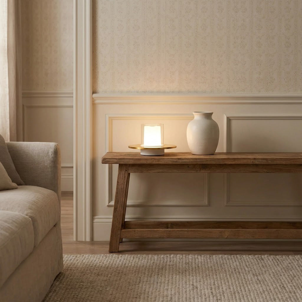 Modern Metal Acrylic Rechargeable Table Lamp