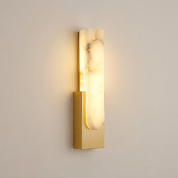 Modern Minimalist Faux Alabaster Wall Sconce