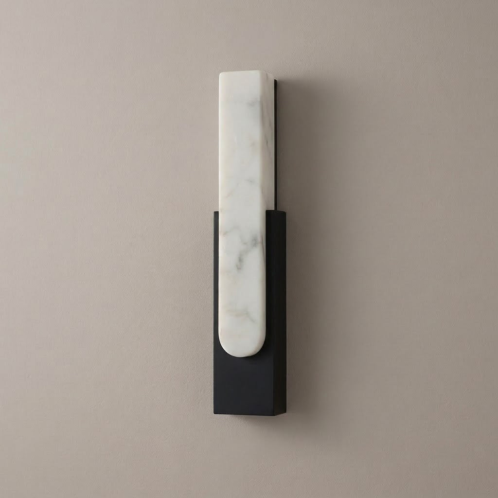 Modern Minimalist Faux Alabaster Wall Sconce