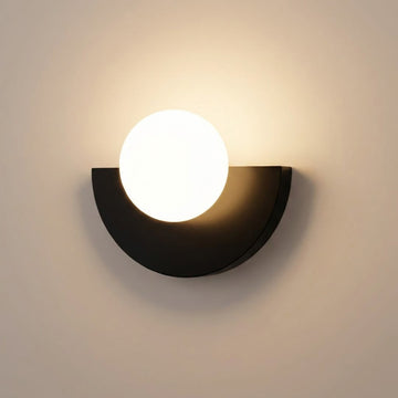 Modern Minimalist Glass Globe Wall Sconce