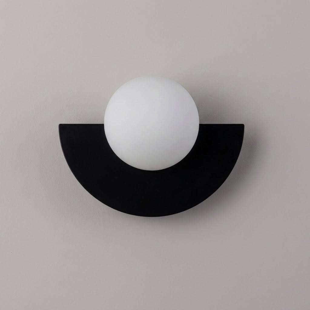 Modern Minimalist Glass Globe Wall Sconce