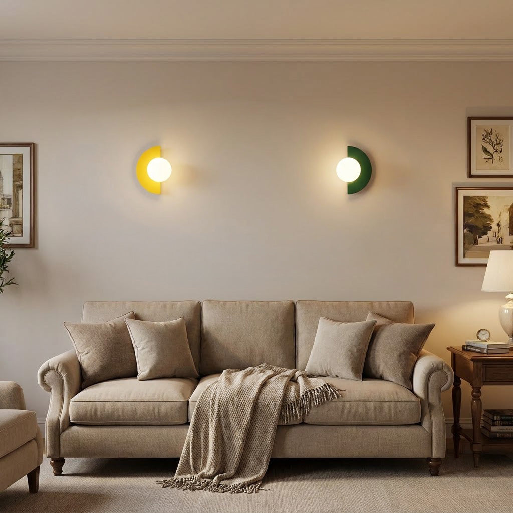 Modern Minimalist Glass Globe Wall Sconce