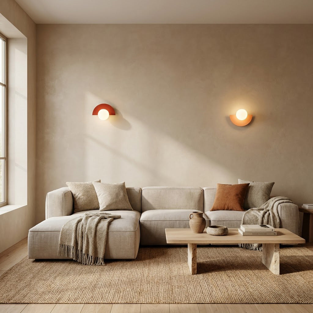 Modern Minimalist Glass Globe Wall Sconce
