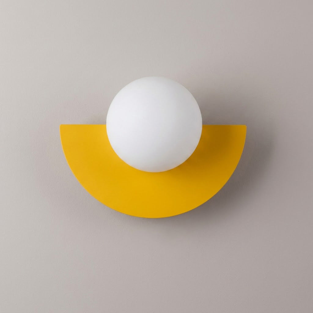 Modern Minimalist Glass Globe Wall Sconce