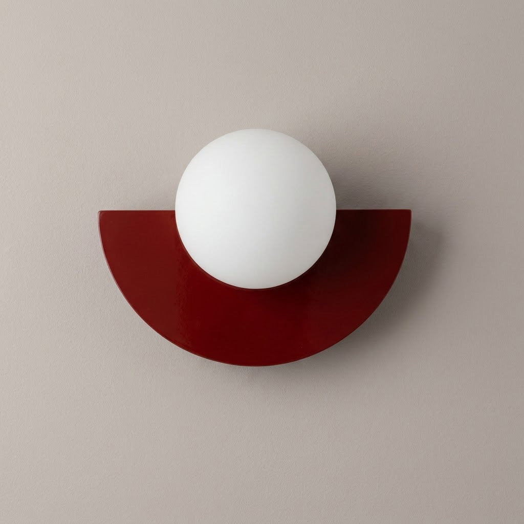 Modern Minimalist Glass Globe Wall Sconce