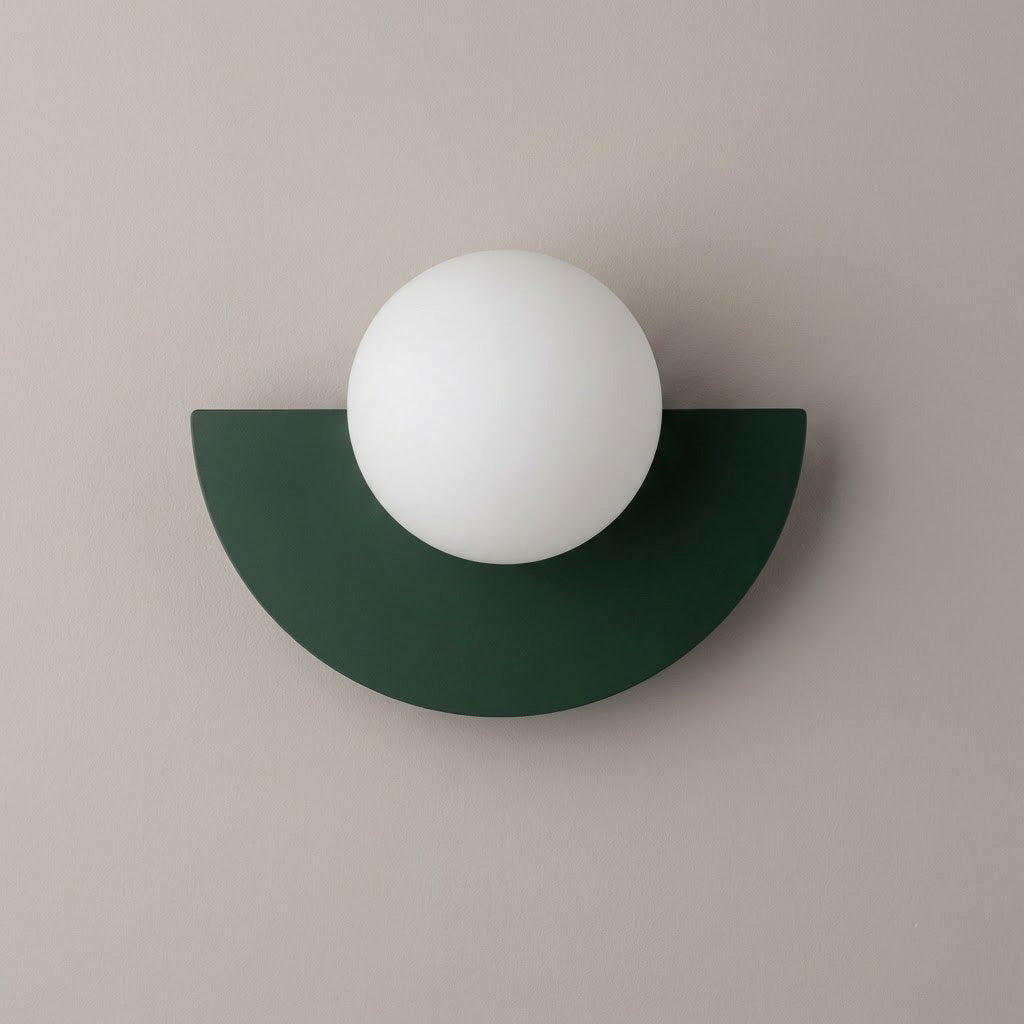 Modern Minimalist Glass Globe Wall Sconce