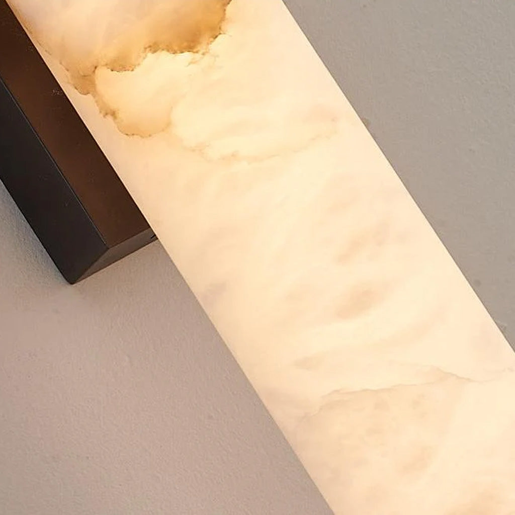 Modern Minimalist Marble Cylinder Wall Sconce