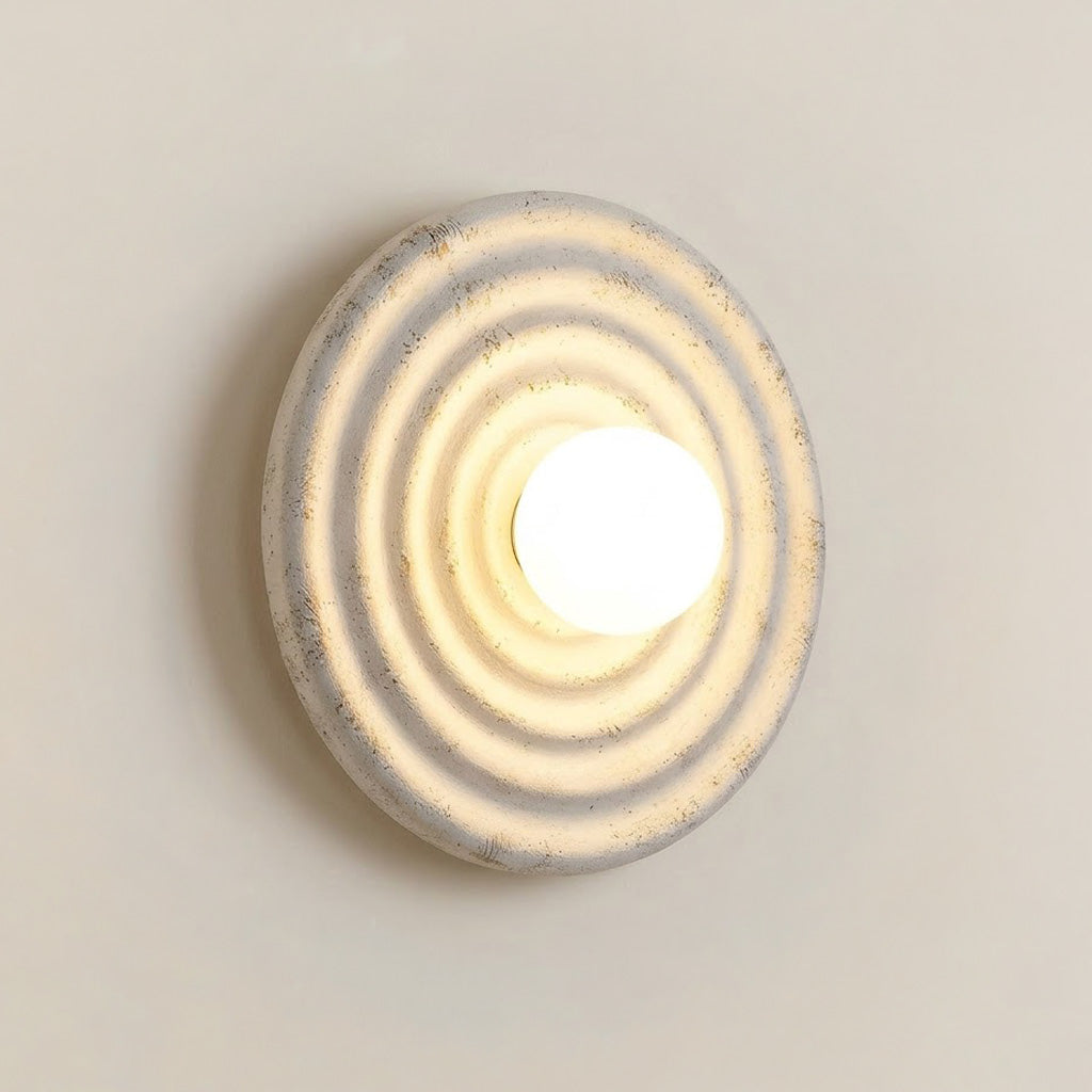 Modern Minimalist Resin Circular Wall Sconce