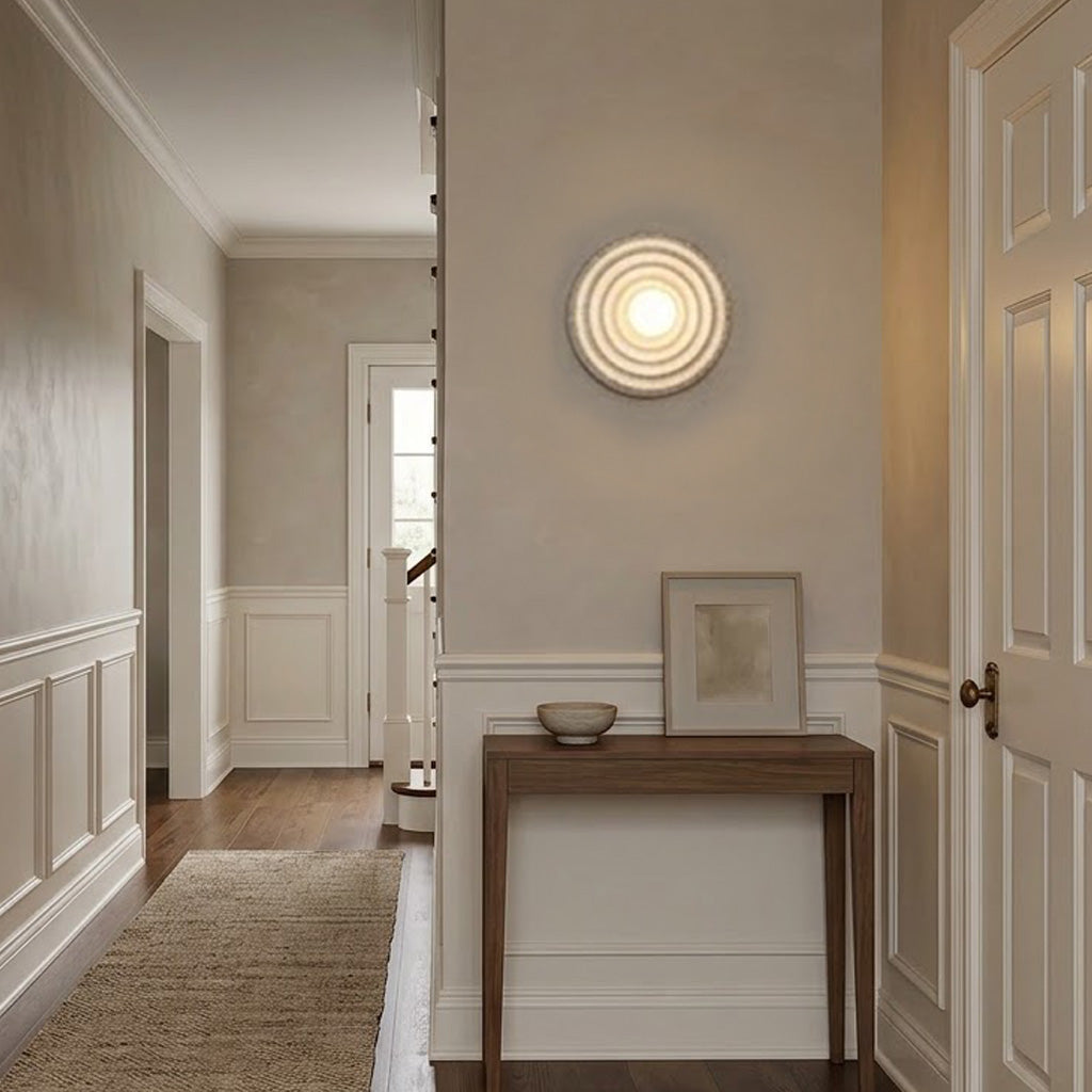 Modern Minimalist Resin Circular Wall Sconce