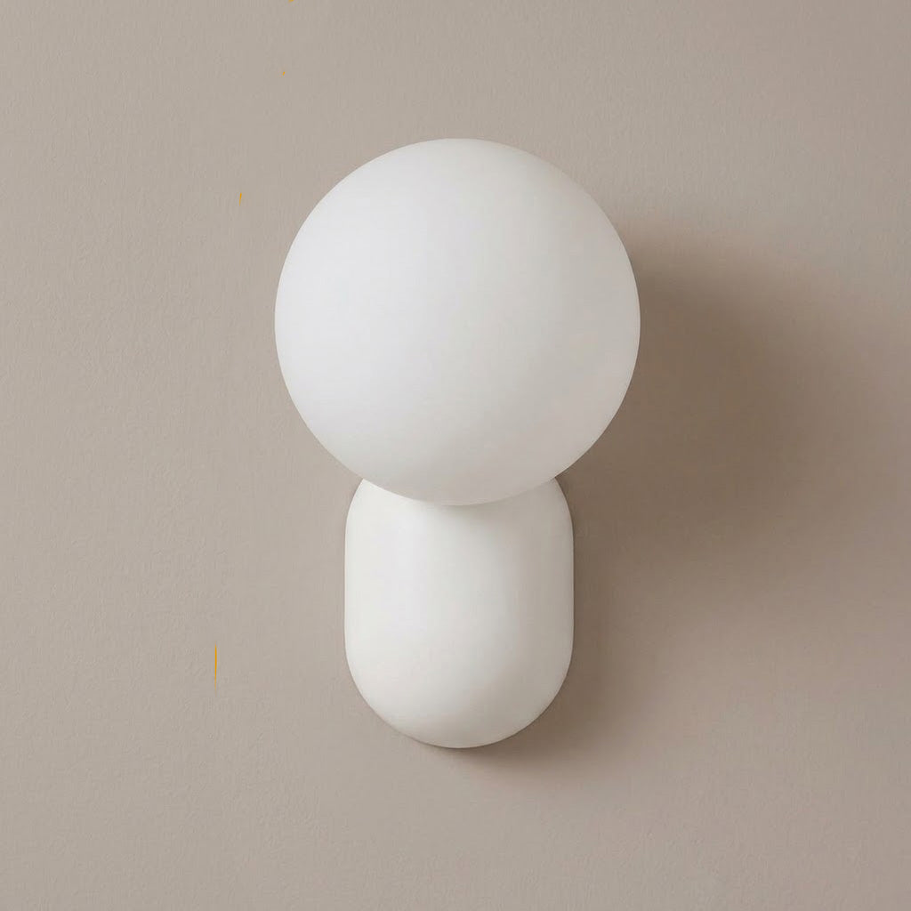 Modern Minimalist Resin Glass Globe Wall Sconce